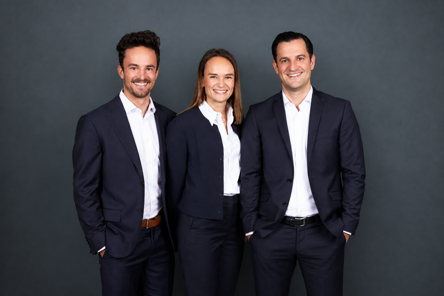 Patrick Ramos, Katharina Phillip und Lukas Sporer